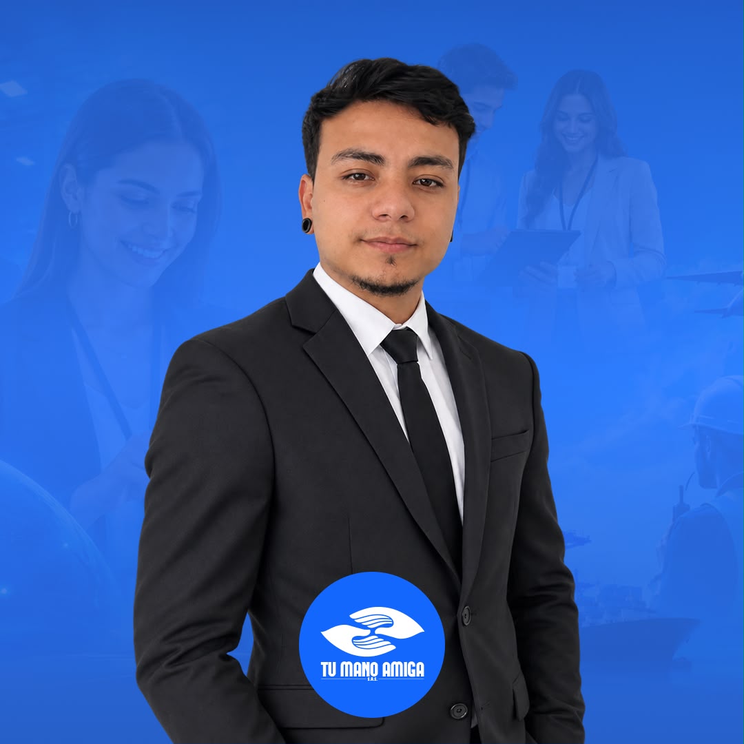 Edward Ortiz, integrante del equipo de Tu Mano Amiga de Servicios Integrales S.A.S.